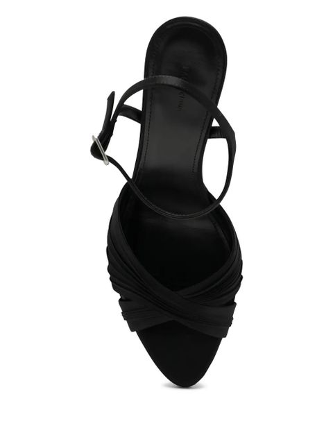 Balenciaga Plissé Dynas heeled sandals - Black