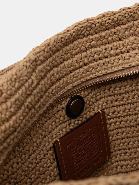 Coach torebka kolor beżowy CAM71