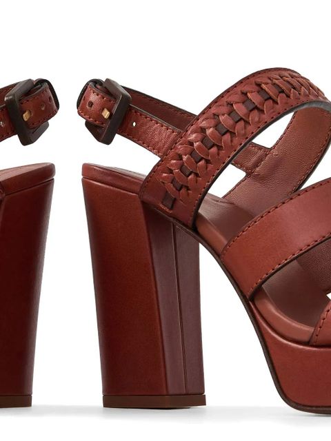 ZIMMERMANN Alchemy woven platform sandals - Brown