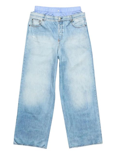 Acne Studios trompe l'oeil trousers - Blue - zdjęcie produktu nr 1