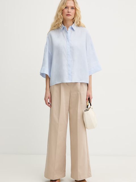 Marella spodnie damskie bawełniane z elastanem Emme by Marella - zdjęcie produktu nr 1