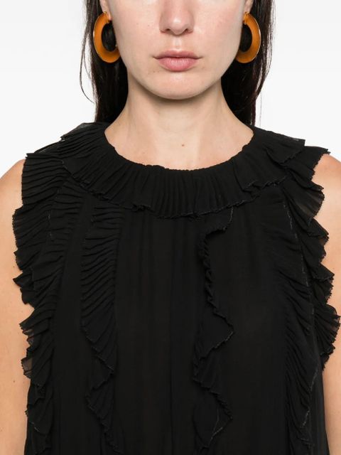 Ulla Johnson ruffled mini dress - Black