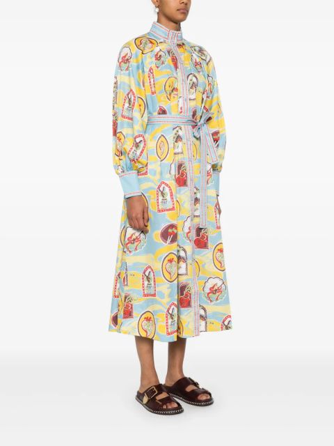 ALEMAIS Emilio midi dress - Blue