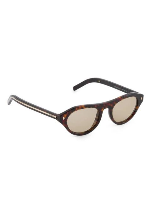 Prada Eyewear oval-frame sunglasses - Brown - zdjęcie produktu nr 2