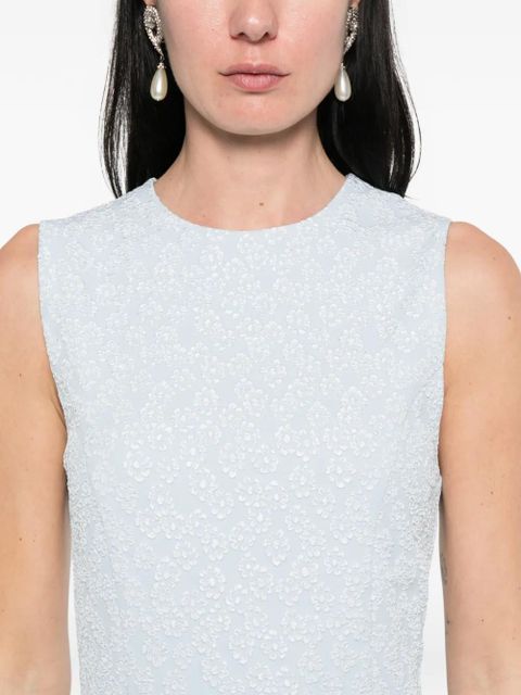 ROTATE BIRGER CHRISTENSEN jacquard crew-neck midi dress - Blue - zdjęcie produktu nr 2