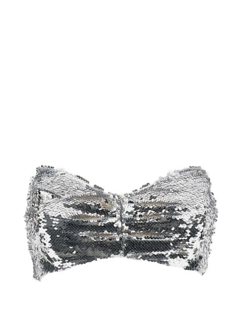 Simone Rocha sequin bandeau top - Silver - zdjęcie produktu nr 1
