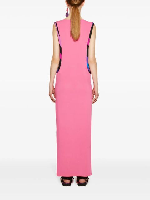PUCCI Marmo-print maxi dress - Pink