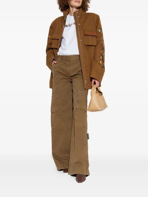 Off-White cargo pocket trousers - Brown