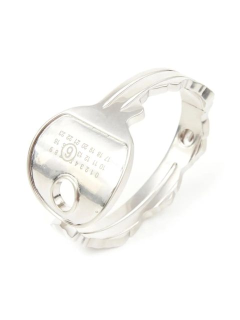 MM6 Maison Margiela key-shape logo-engraved bracelet - Silver