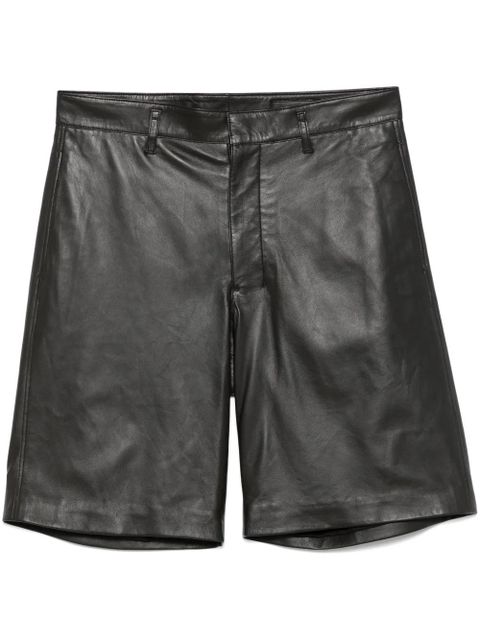 LEMAIRE leather shorts - Brown - zdjęcie produktu nr 1
