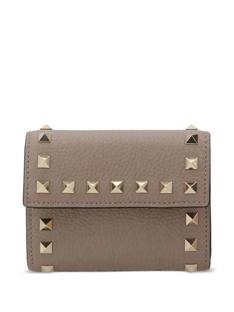 Valentino Garavani Rockstud tri-fold wallet - Brown - zdjęcie produktu nr 1