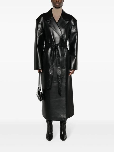 The Frankie Shop Tina double-breasted trench coat - Black - zdjęcie produktu nr 2