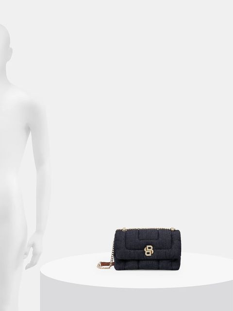 BOSS torebka jeansowa kolor niebieski 50542064