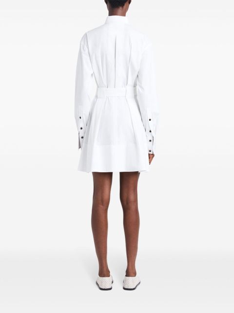Proenza Schouler long-sleeve poplin shirt dress - White