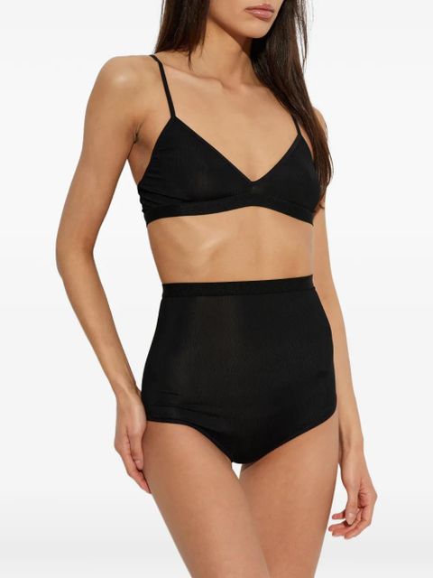 MM6 Maison Margiela ribbed high-waisted briefs - Black - zdjęcie produktu nr 2