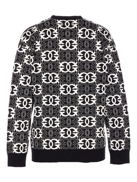 PINKO geometric-pattern cardigan - Black - zdjęcie produktu nr 2