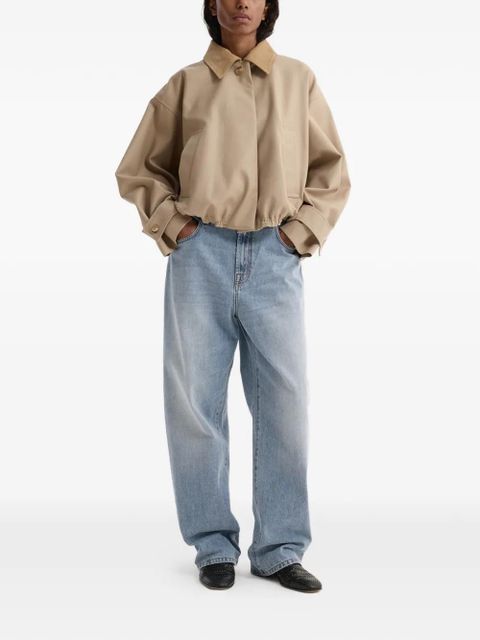 Róhe suede-collar cropped jacket - Neutrals - zdjęcie produktu nr 2