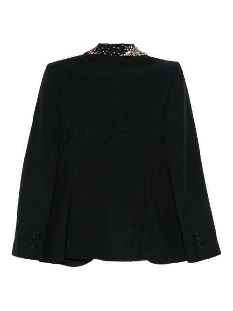 Alexander McQueen embellished-collar blazer - Black