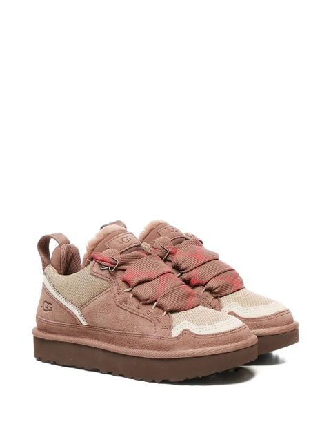 UGG ribbon-lace leather sneakers - Pink - zdjęcie produktu nr 2