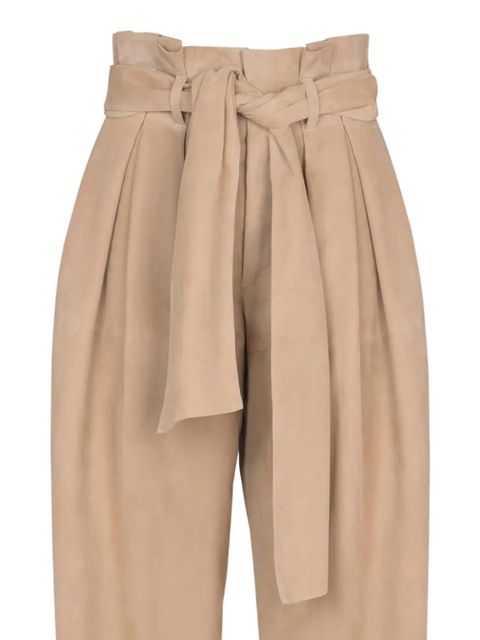 Balmain self-tie suede trousers - Neutrals - zdjęcie produktu nr 2