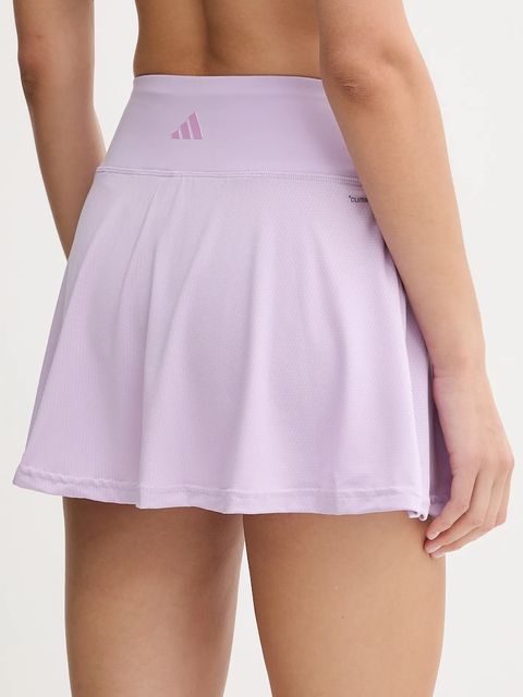 adidas Performance spódnica sportowa TENNIS CLUB kolor fioletowy mini rozkloszowana JY1845
