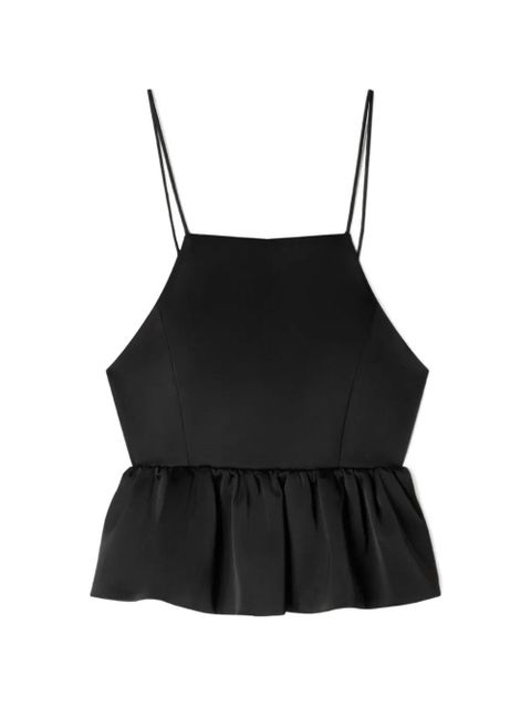 SANDRO ruffled camisole top - Black - zdjęcie produktu nr 1