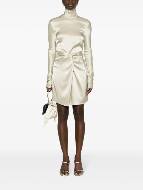 Nanushka Charon twist-front minidress - Neutrals