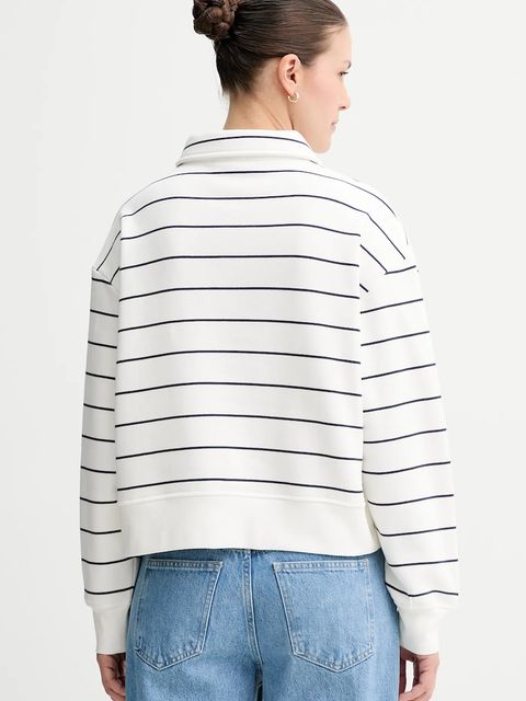 Marc O'Polo bluza bawełniana damska kolor biały wzorzysta 5000007098