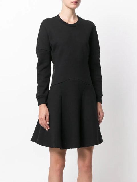 Alexander McQueen dragon patch flared dress - Black