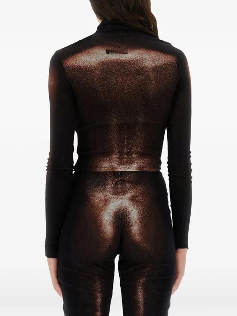 Jean Paul Gaultier Dust-print top - Brown