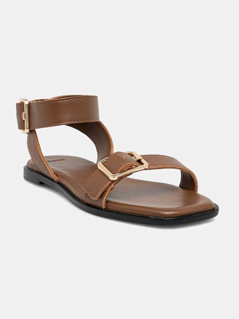 BOSS sandały damskie skórzane Charlize - zdjęcie produktu nr 1