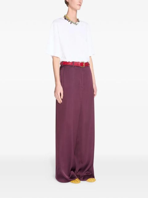 DRIES VAN NOTEN wide-leg trousers - Purple