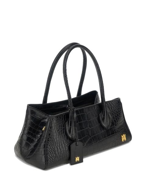 AMIRI 40 croc-effect leather shoulder bag - Black