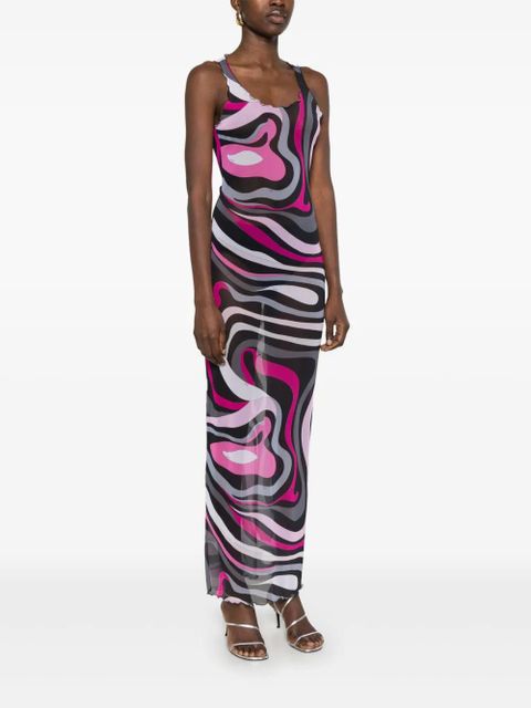 PUCCI Iride-print dress - Black