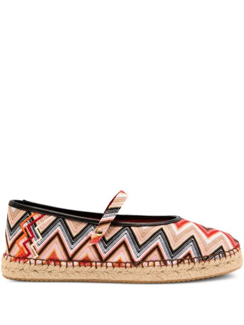 Missoni Lola zigzag-patterned espadrilles - Pink - zdjęcie produktu nr 1