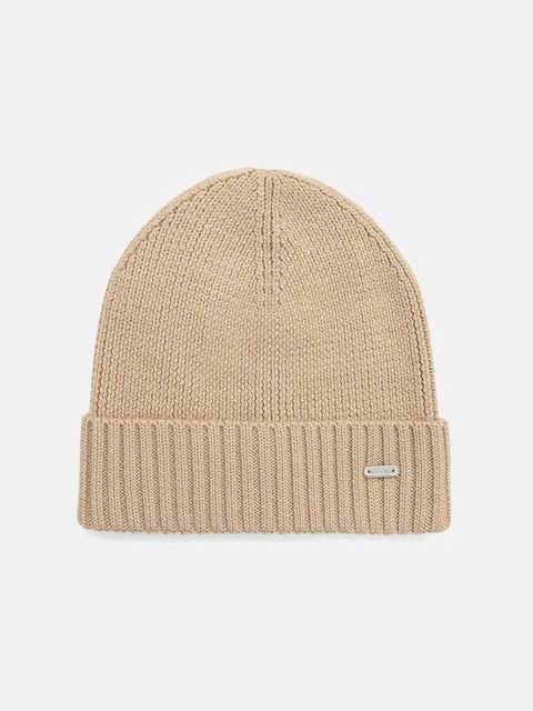 Geox czapka wełniana CELESTYE kolor beżowy W5660G T3310 - zdjęcie produktu nr 1