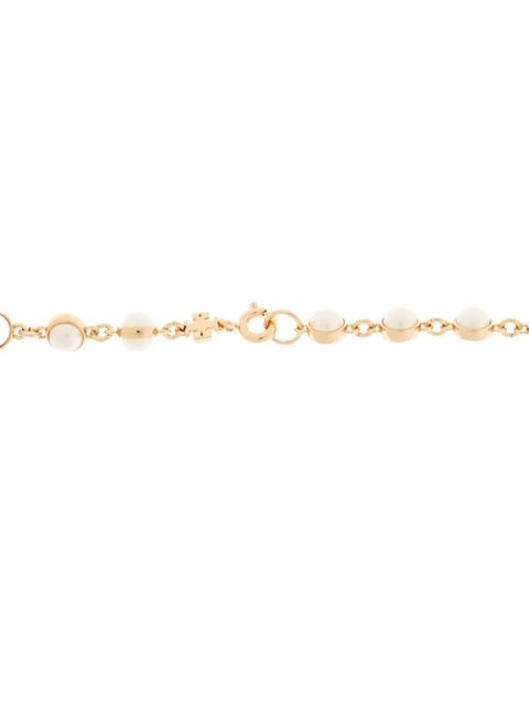 Tory Burch beaded logo necklace - Gold