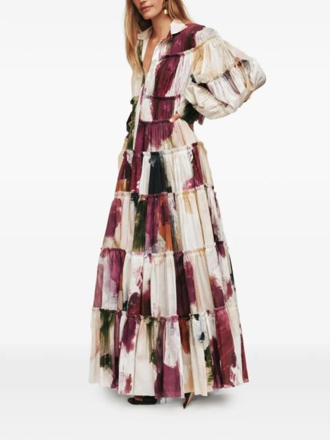 Aje Cait ruffled long-sleeve maxi dress - Neutrals - zdjęcie produktu nr 2