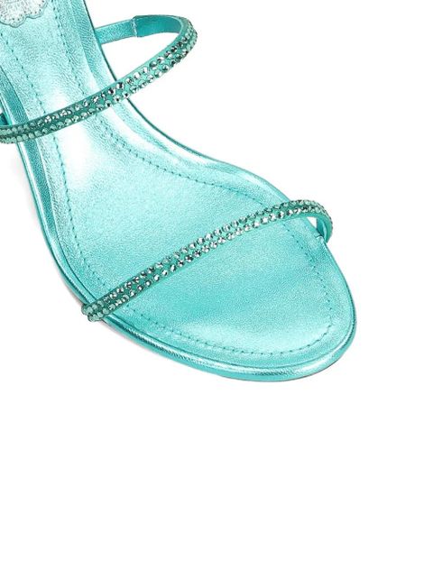 René Caovilla Cleo crystal-embellished sandals - Blue