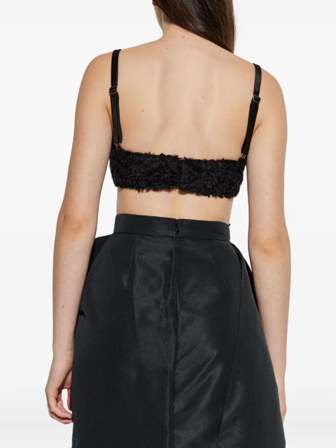 Givenchy sweetheart-neck crop top - Black