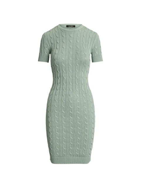 Lauren Ralph Lauren cable-knit midi dress - Green - zdjęcie produktu nr 1