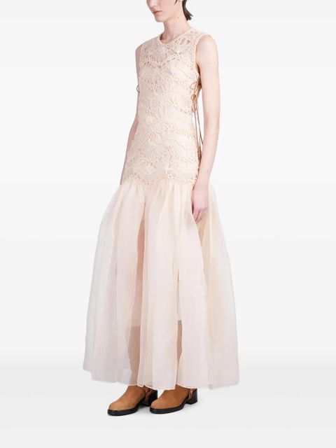 ZIMMERMANN Illuminate macramé maxi dress - Neutrals