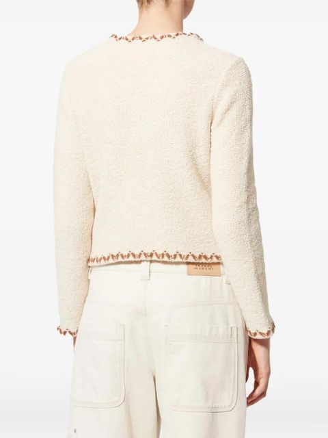 MARANT ÉTOILE Rochelle trim-detail cardigan - Neutrals