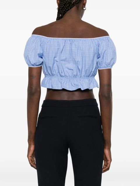 Miu Miu checked shirt - Blue