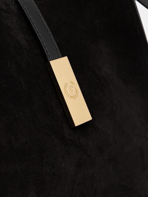 Pollini torebka skórzana kolor czarny PC4416PP0N QI1