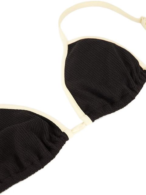 Johanna Ortiz Playa del Rio triangle bikini top - Black