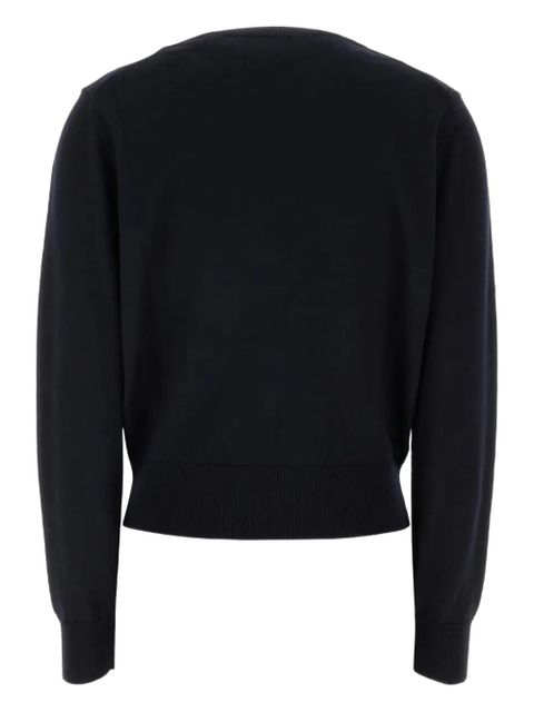 AMI Paris crew-neck merino wool jumper - Blue