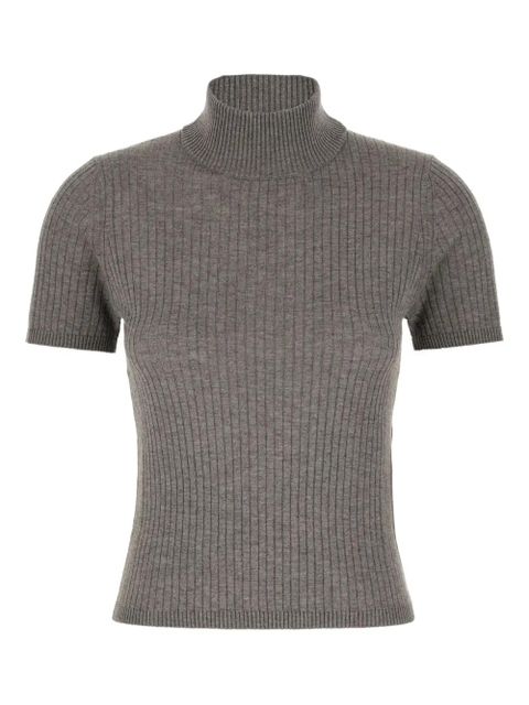 Max Mara ribbed turtleneck top - Grey - zdjęcie produktu nr 1