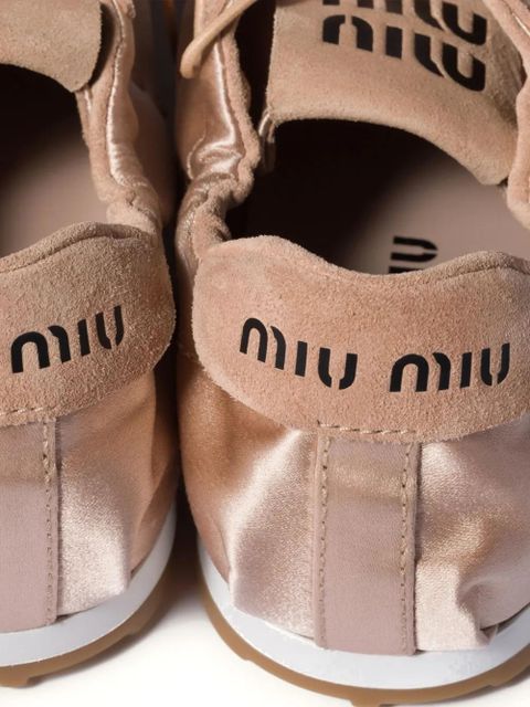 Miu Miu Plume satin sneakers - Pink - zdjęcie produktu nr 2