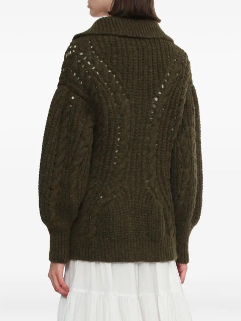 Simone Rocha chunk-knit cardigan - Green